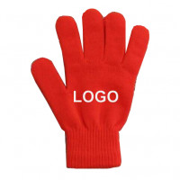 Acrylic knitted gloves