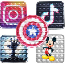 Color Print Push Bubble Pop,Fidget Toy