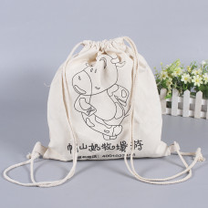 Canvas Drawstring Backpack Bag